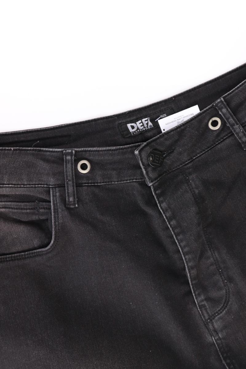 DEF CLOTHING Baggy Jeans für Herren Gr. 36 schwarz aus Baumwolle