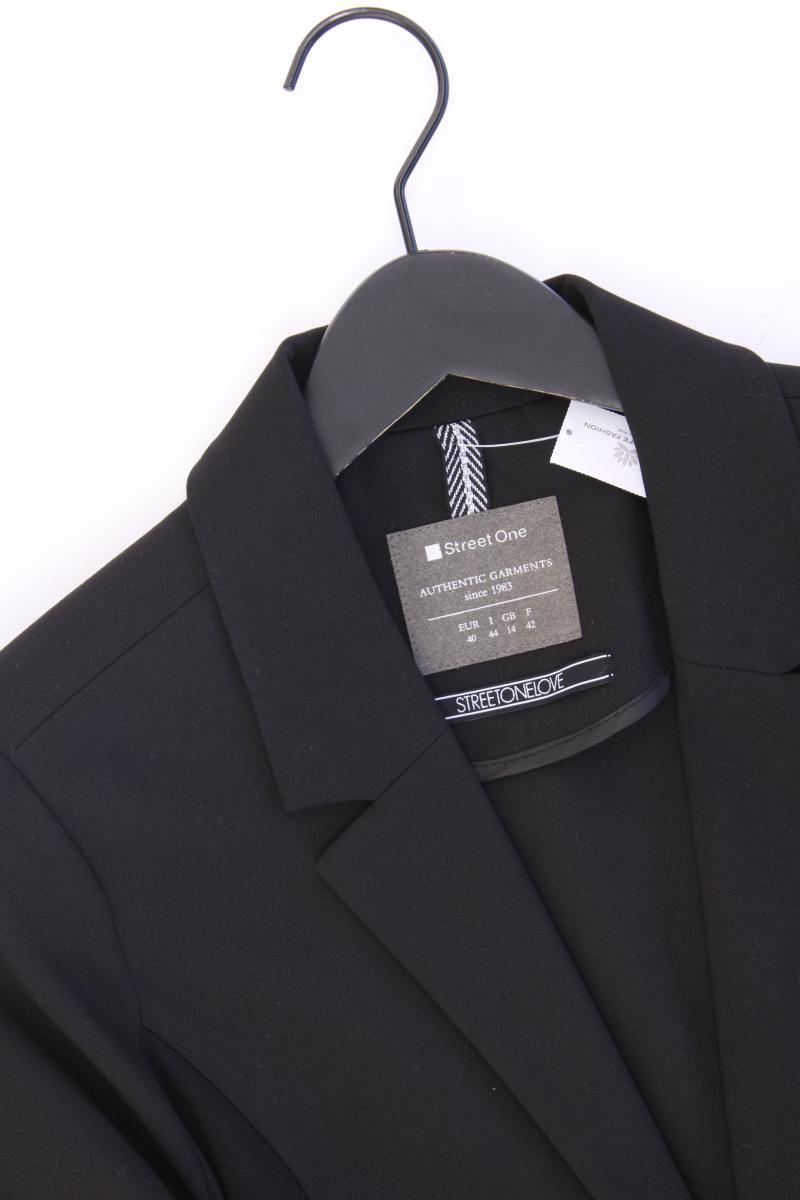 Street One Classic Blazer Gr. 40 neuwertig schwarz aus Polyester