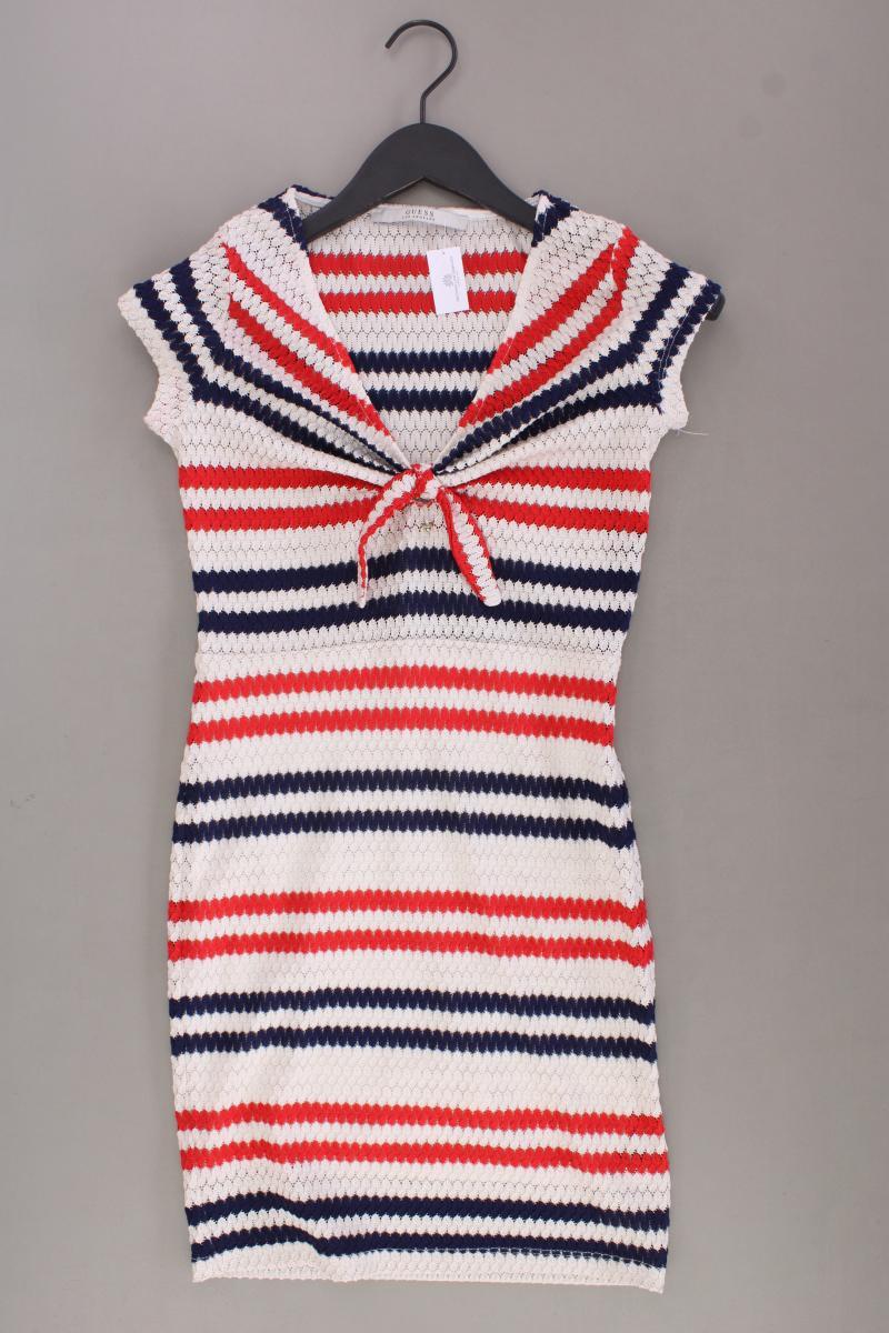 Guess Kurzarmkleid Gr. S gestreift mehrfarbig aus Polyester