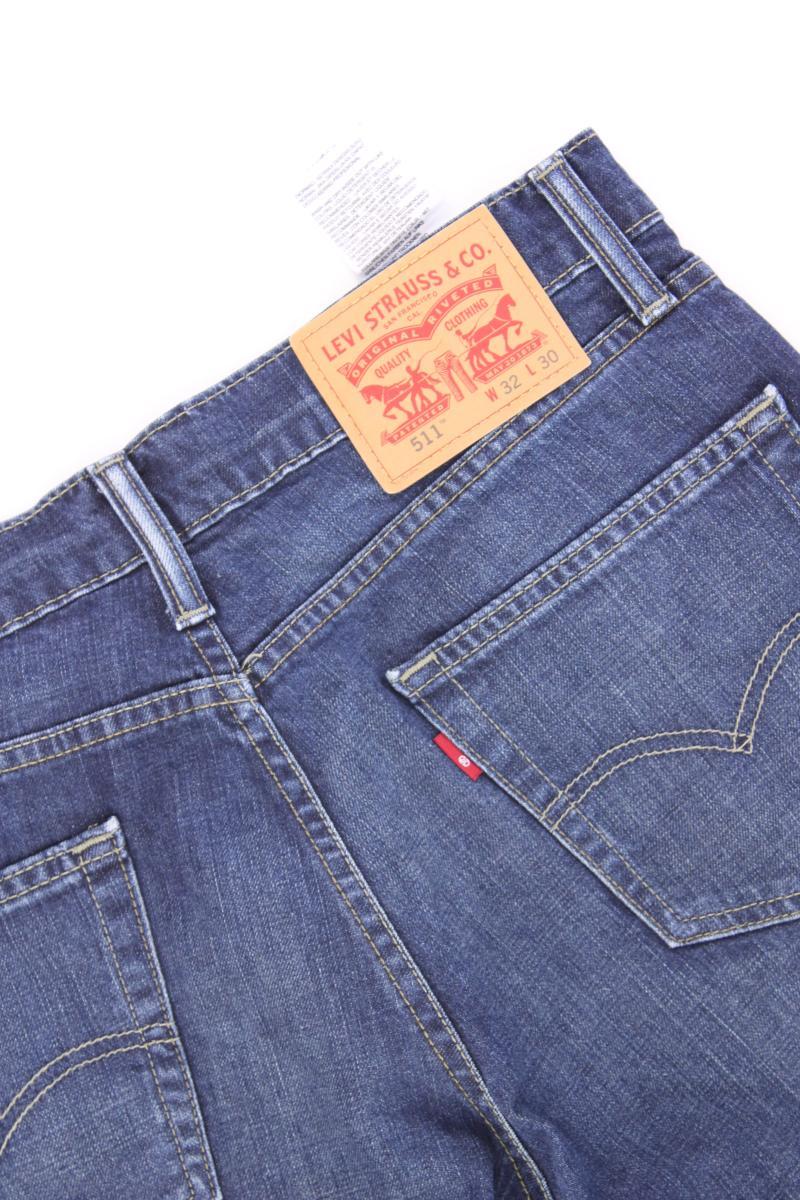 Levi's Straight Jeans für Herren Gr. W32/L30 blau aus Baumwolle