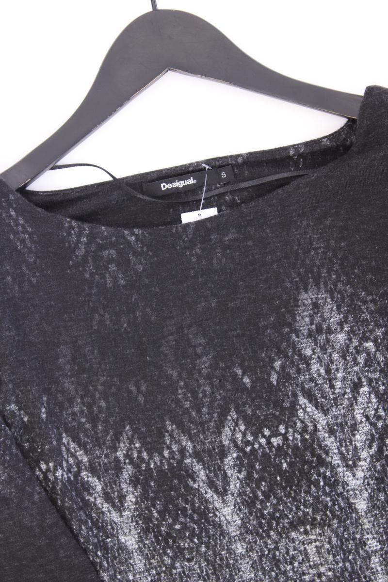 Desigual Jerseykleid Gr. S Langarm grau aus Viskose