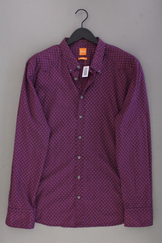 BOSS Orange Langarmhemd für Herren Gr. XL lila