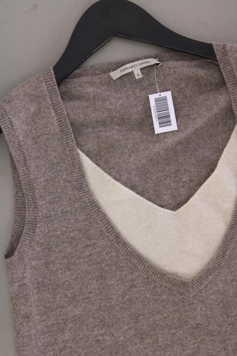 Gerard Darel Kaschmirkleid Gr. 36 Ärmellos braun