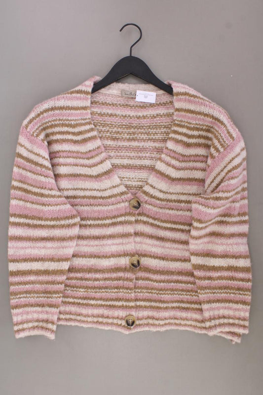 Smith & Soul Strickjacke Gr. M gestreift Langarm rosa aus Polyacryl