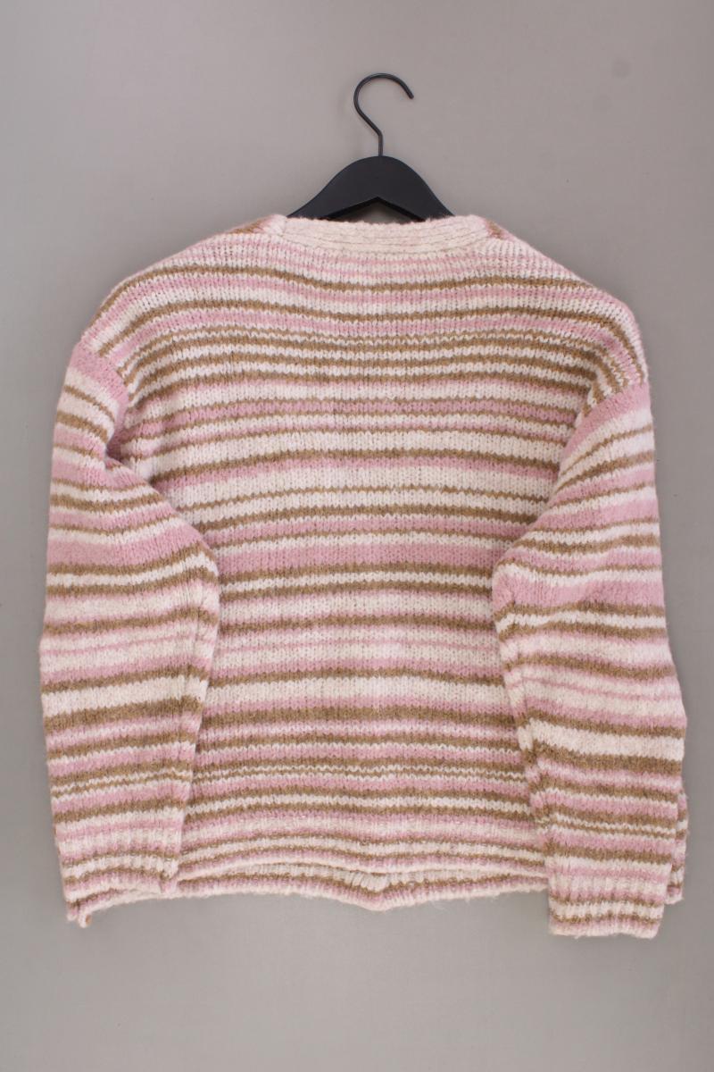 Smith & Soul Strickjacke Gr. M gestreift Langarm rosa aus Polyacryl