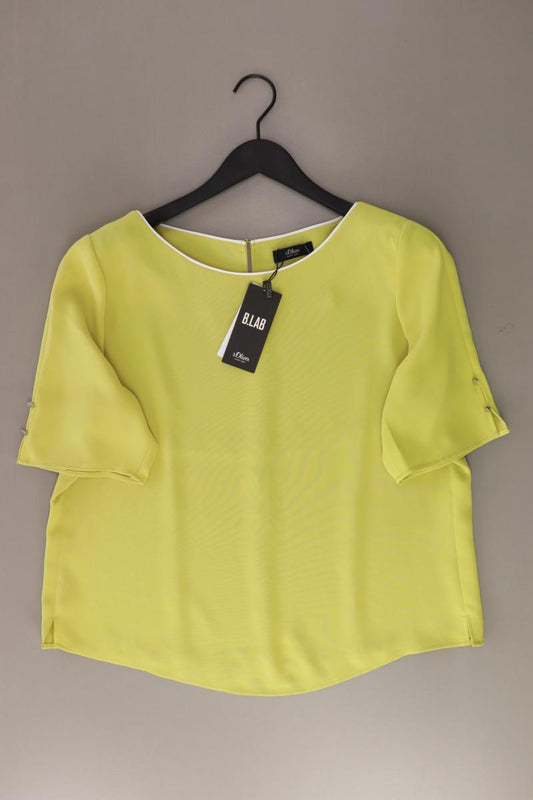 s.Oliver Black Label Kurzarmbluse Gr. 44 neu mit Etikett Neupreis: 69,99€! gelb