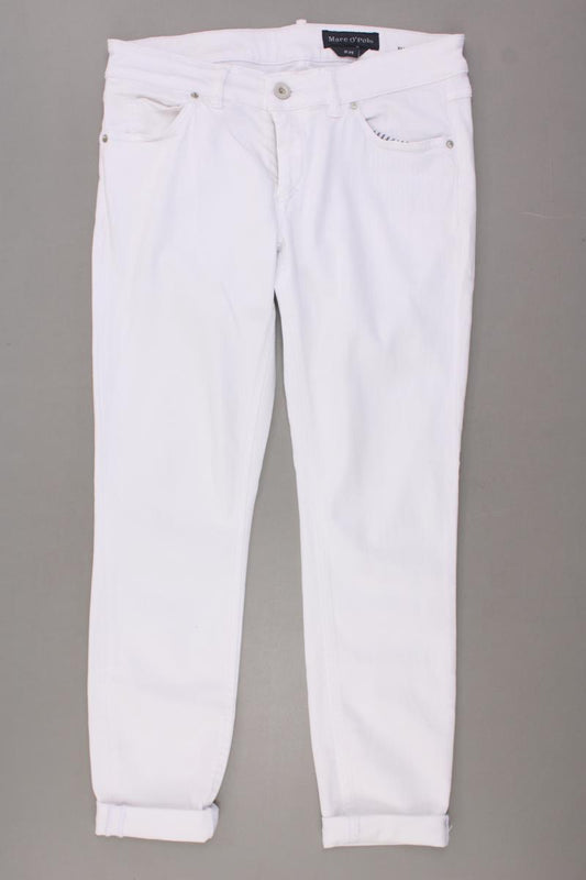 Marc O'Polo Regular Jeans Gr. W29 Modell Skara Cropped weiß aus Lyocell