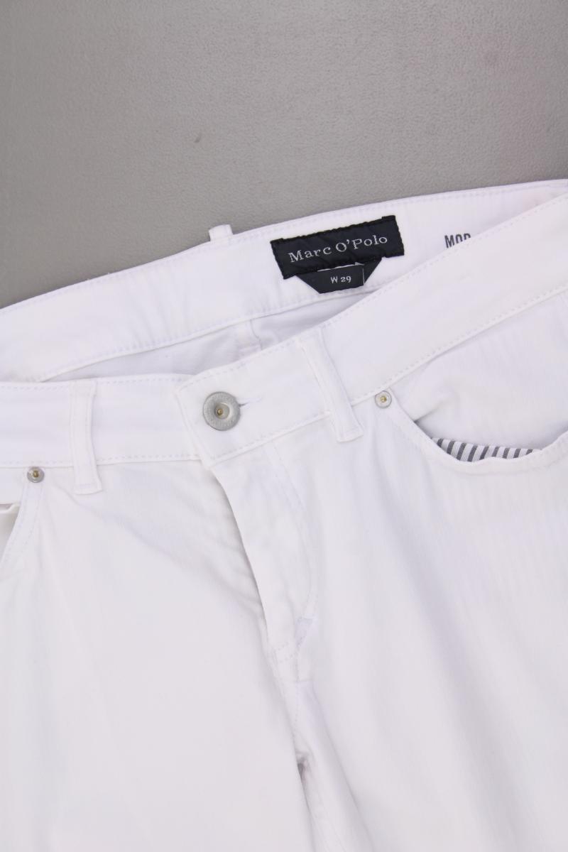 Marc O'Polo Regular Jeans Gr. W29 Modell Skara Cropped weiß aus Lyocell