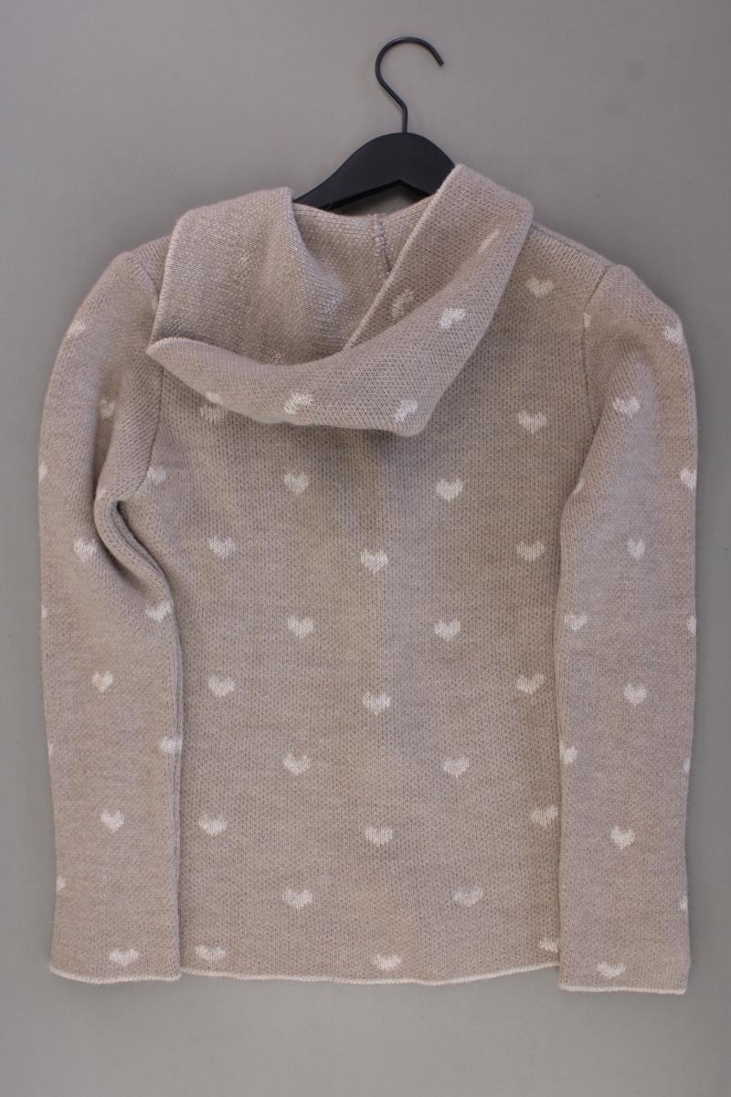 Chic & Mit Strickjacke mit Wolle Gr. M neuwertig Langarm creme aus Polyacryl