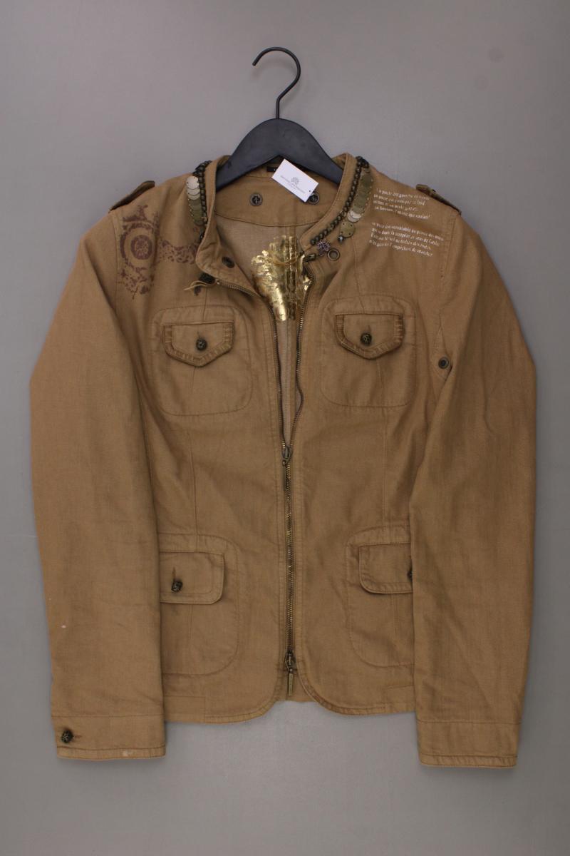 Luisa Cerano Übergangsjacke Gr. 40 braun aus Baumwolle
