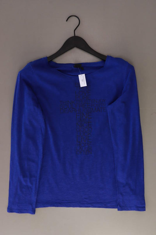 s.Oliver Longsleeve-Shirt Gr. 42 Langarm blau aus Baumwolle