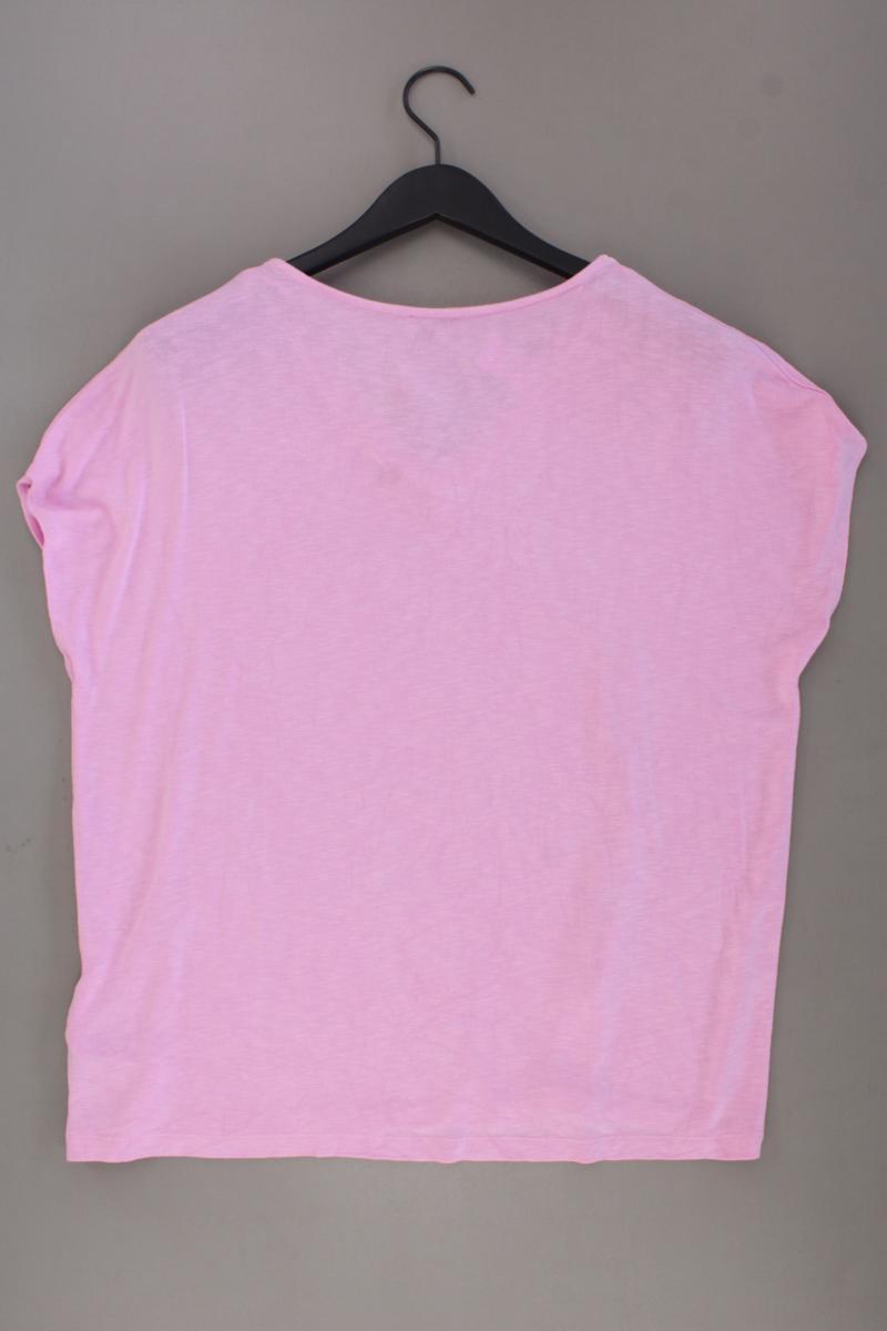 Street One Shirt mit V-Ausschnitt Gr. 46 Kurzarm rosa aus Viskose