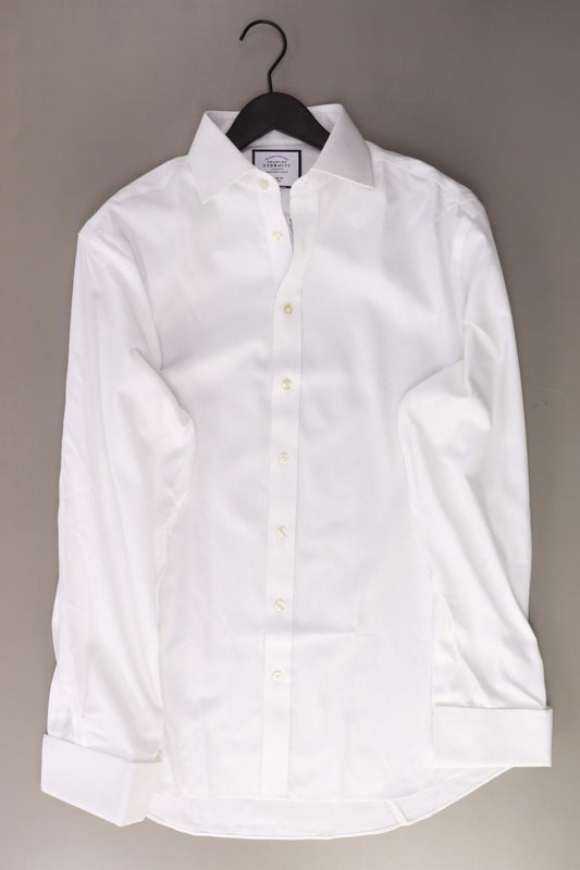 CHARLES TYRWHITT Langarmhemd für Herren Gr. Hemdgröße 42 weiß aus Baumwolle