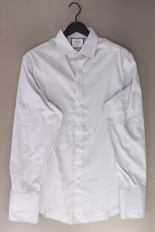 CHARLES TYRWHITT Langarmhemd für Herren Gr. Hemdgröße 42 blau aus Baumwolle