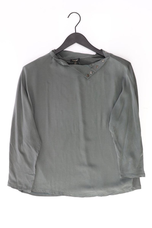 Massimo Dutti Regular Bluse Gr. XL 3/4 Ärmel grau aus Baumwolle
