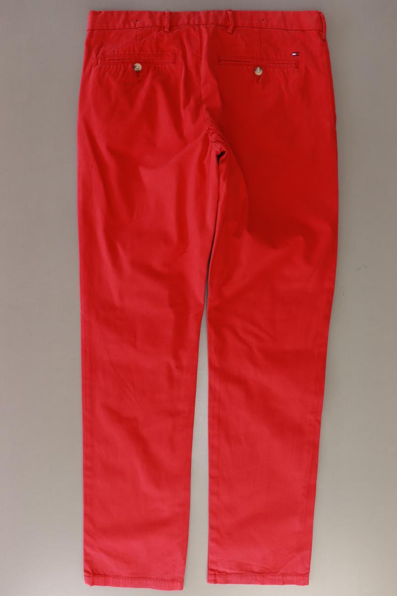 Tommy Hilfiger Chinohose für Herren Gr. W34/L34 rot aus Baumwolle