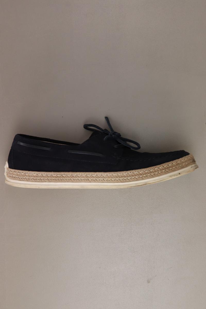 Cortefiel Bootsschuhe für Herren Gr. 42 blau aus Leder