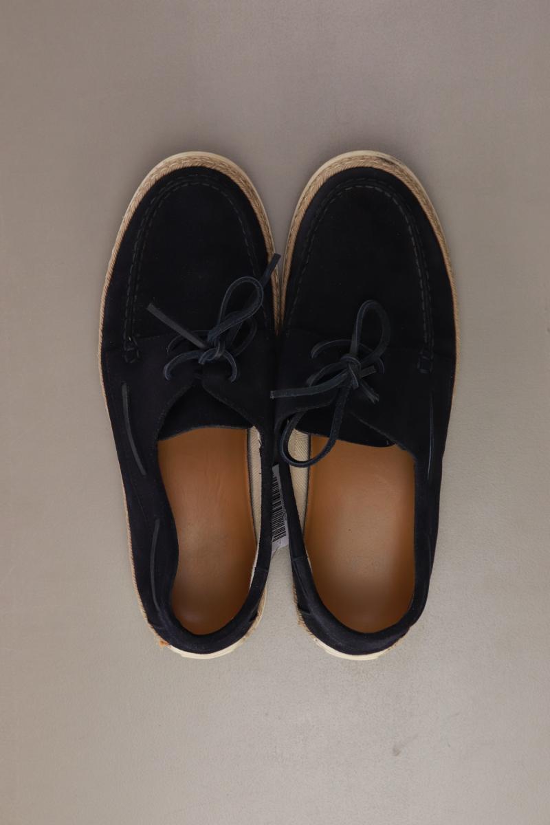 Cortefiel Bootsschuhe für Herren Gr. 42 blau aus Leder