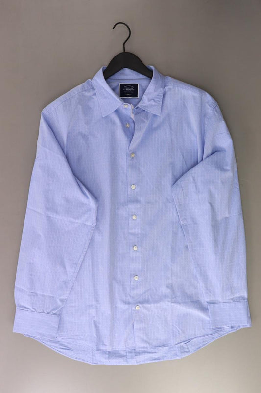 CHARLES TYRWHITT Langarmhemd für Herren Gr. XL blau aus Baumwolle