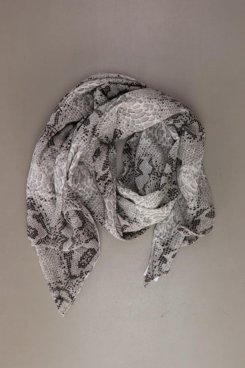 Tuch mit Tierdruck grau