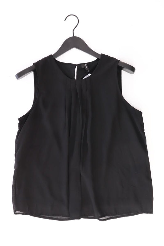 Vero Moda Chiffonbluse Gr. M Ärmellos schwarz aus Polyester