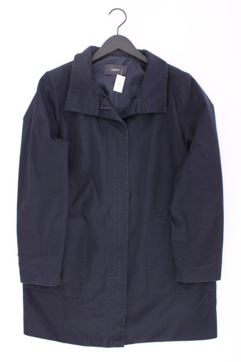 Esprit Übergangsmantel Gr. XL blau aus Baumwolle