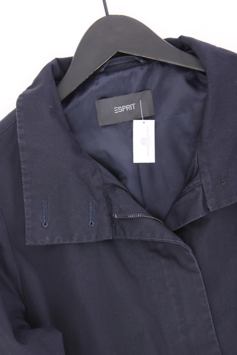 Esprit Übergangsmantel Gr. XL blau aus Baumwolle
