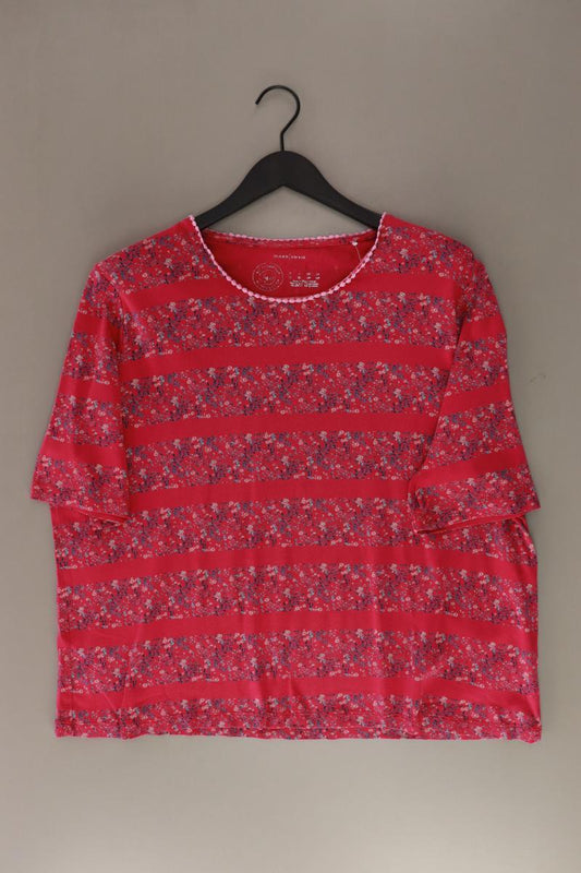 MARK ADAM Printshirt Gr. 48 gestreift Kurzarm pink aus Baumwolle