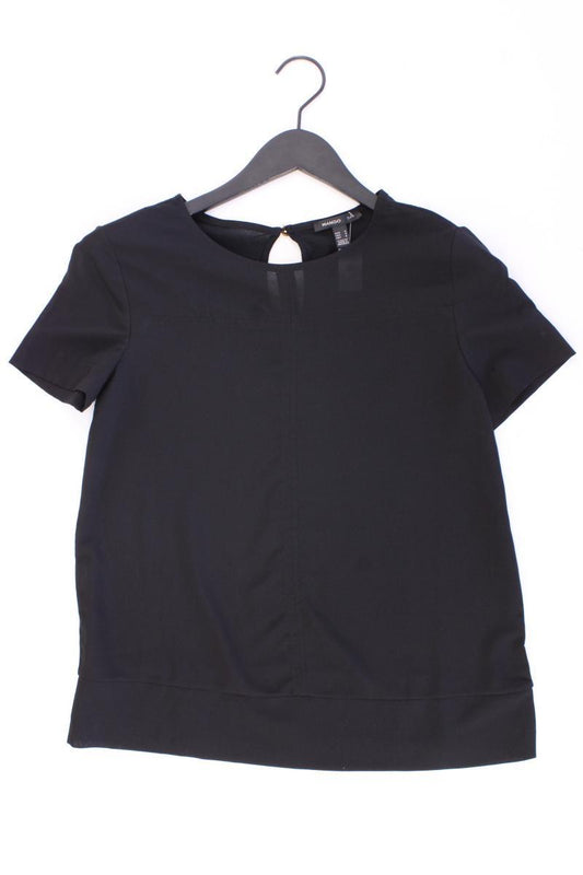 Mango Kurzarmbluse Gr. M schwarz