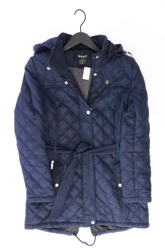 DKNY Kapuzenmantel Gr. S blau aus Polyester