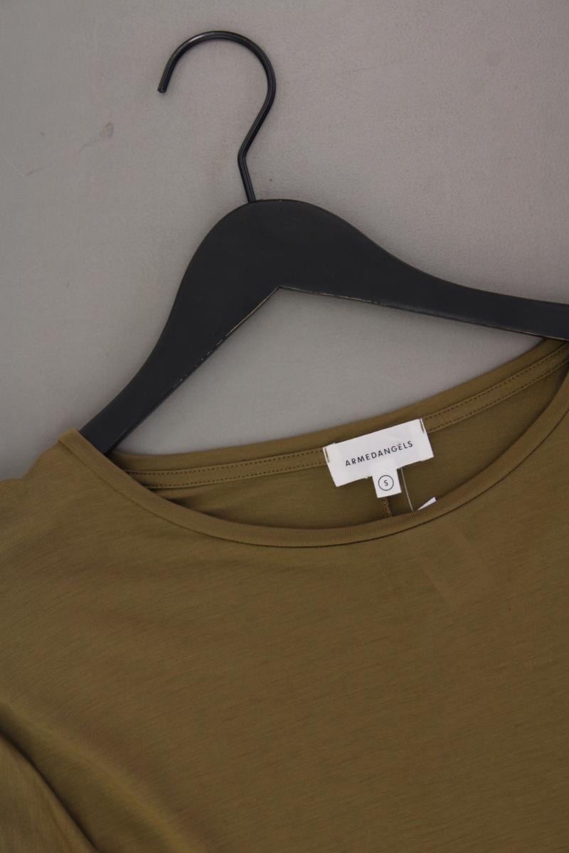 Armedangels Oversize-Shirt Gr. S neuwertig 3/4 Ärmel olivgrün aus Lyocell