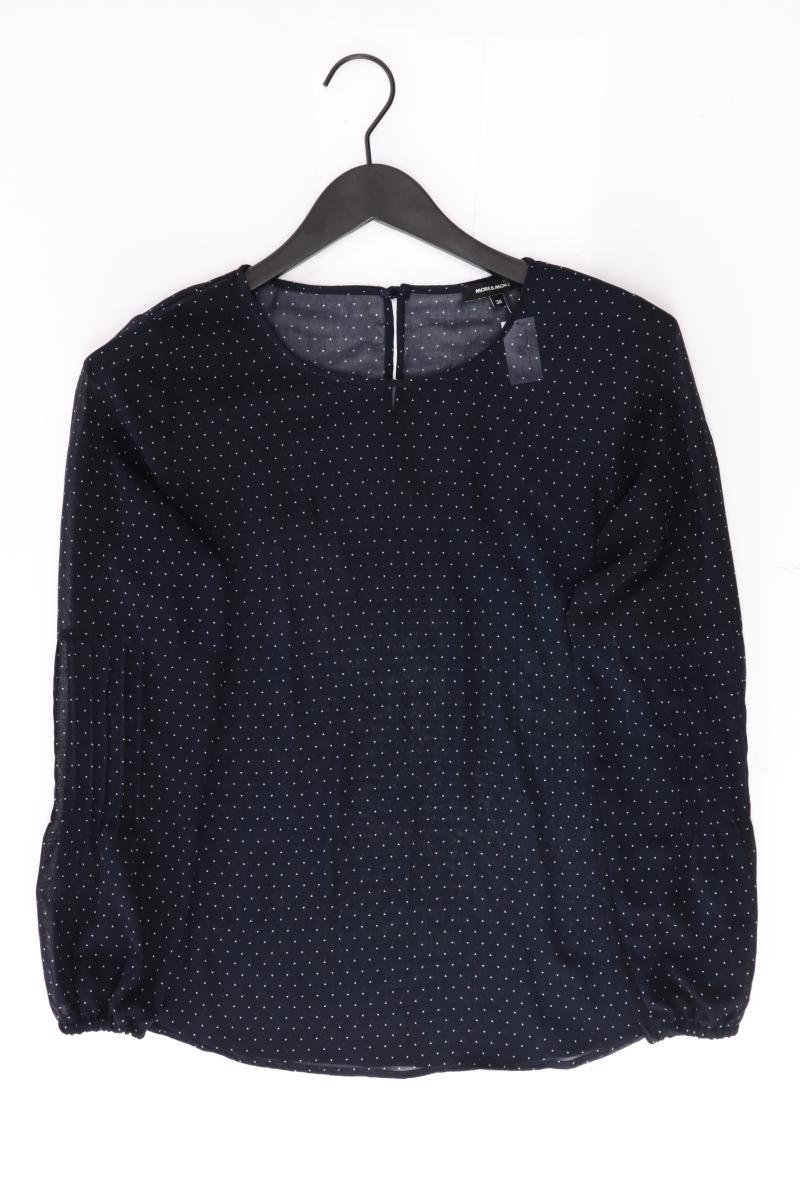 More&More Langarmbluse Gr. 36 blau aus Polyester