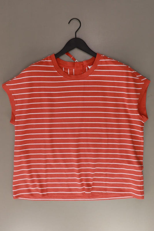 s.Oliver Ringelshirt Gr. L gestreift Kurzarm orange aus Baumwolle