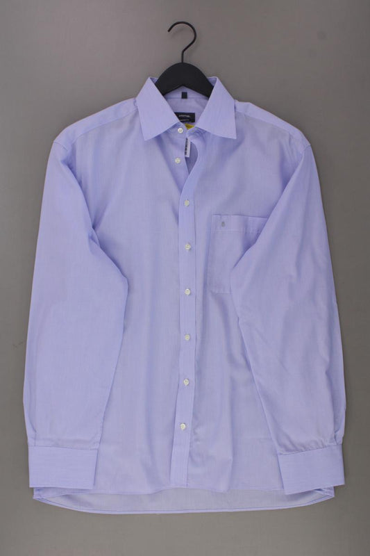 Eterna Langarmhemd für Herren Gr. Hemdgröße 41 blau aus Baumwolle