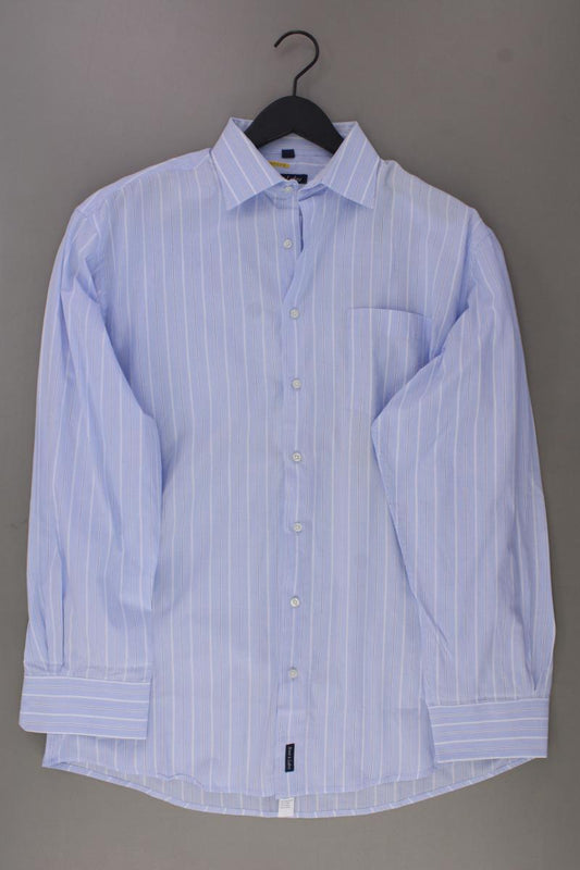 Rover & Lakes Langarmhemd für Herren Gr. Hemdgröße 41/42 gestreift blau