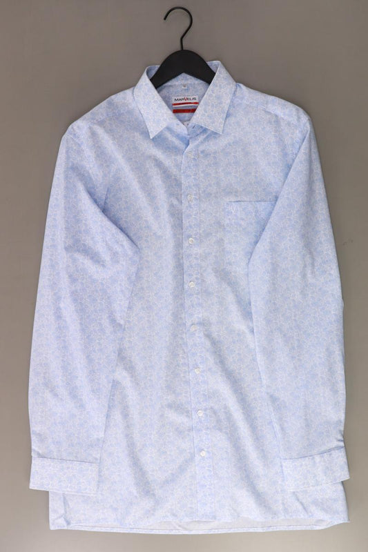 MARVELIS Langarmhemd für Herren Gr. Hemdgröße 44 mit Paisleymuster blau