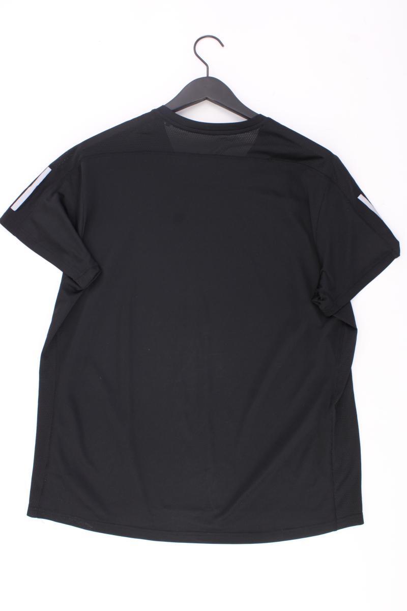 Adidas Sportshirt für Herren Gr. XL neuwertig Kurzarm schwarz aus Polyester