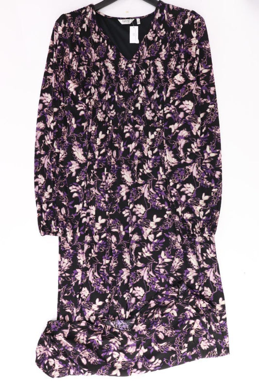 B.Young Stretchkleid Gr. XL mit Blumenmuster Langarm lila aus Polyester