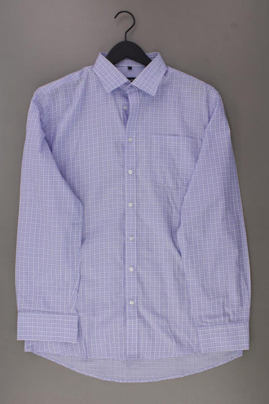 Seidensticker Langarmhemd für Herren Gr. Hemdgröße 42 blau aus Baumwolle