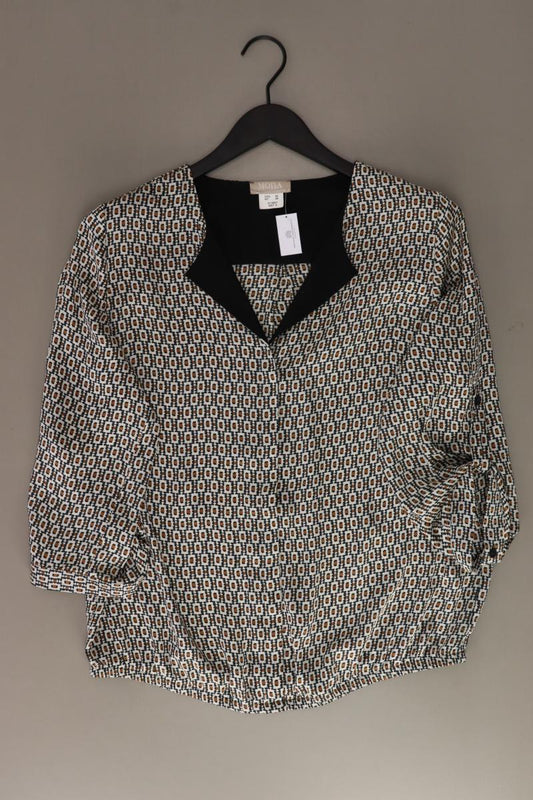 Mona Regular Bluse Gr. 42 3/4 Ärmel braun aus Polyester