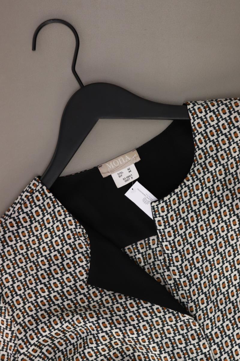 Mona Regular Bluse Gr. 42 3/4 Ärmel braun aus Polyester