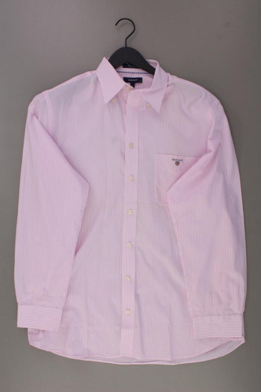 Gant Langarmhemd für Herren Gr. L gestreift rosa aus Baumwolle