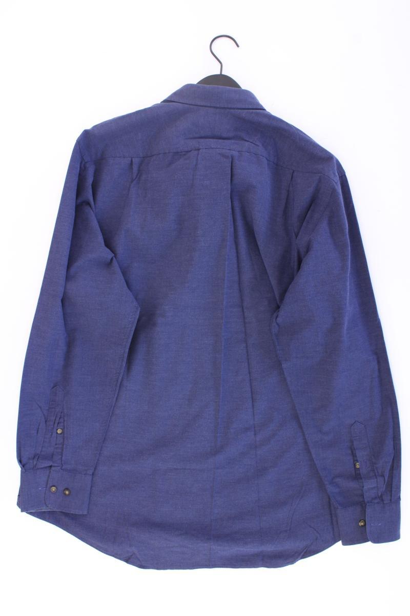 CHARLES TYRWHITT Langarmhemd für Herren Gr. XL blau aus Baumwolle