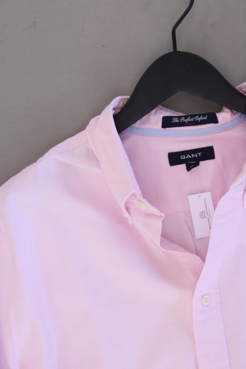 Gant Langarmhemd für Herren Gr. XL rosa aus Baumwolle