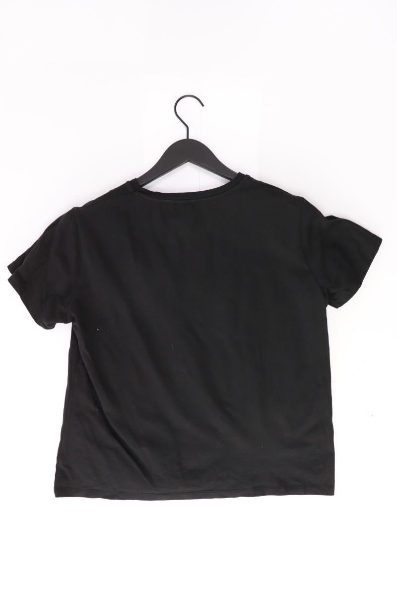 Stradivarius Printshirt Gr. XL Kurzarm schwarz aus Baumwolle