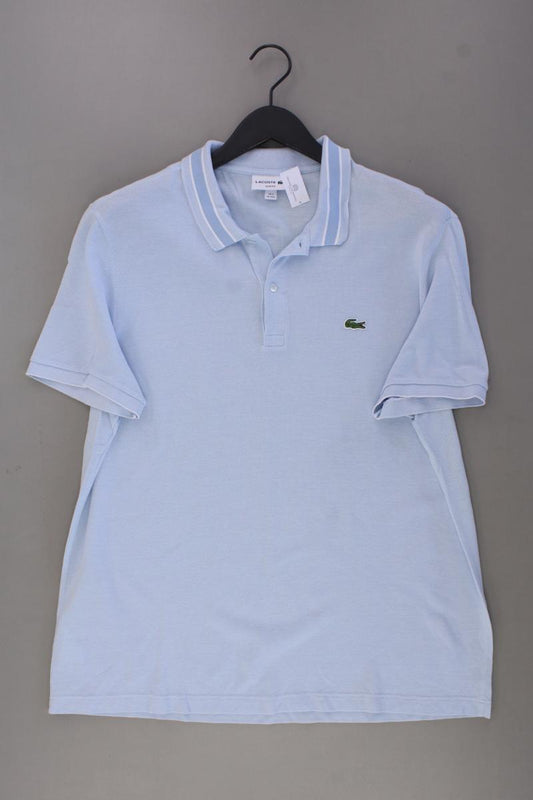 Lacoste Poloshirt für Herren Gr. XXL neuwertig Kurzarm blau aus Baumwolle