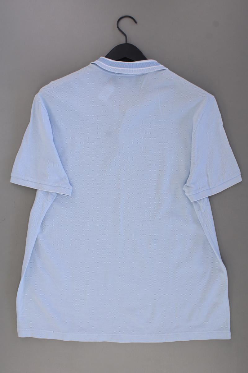 Lacoste Poloshirt für Herren Gr. XXL neuwertig Kurzarm blau aus Baumwolle