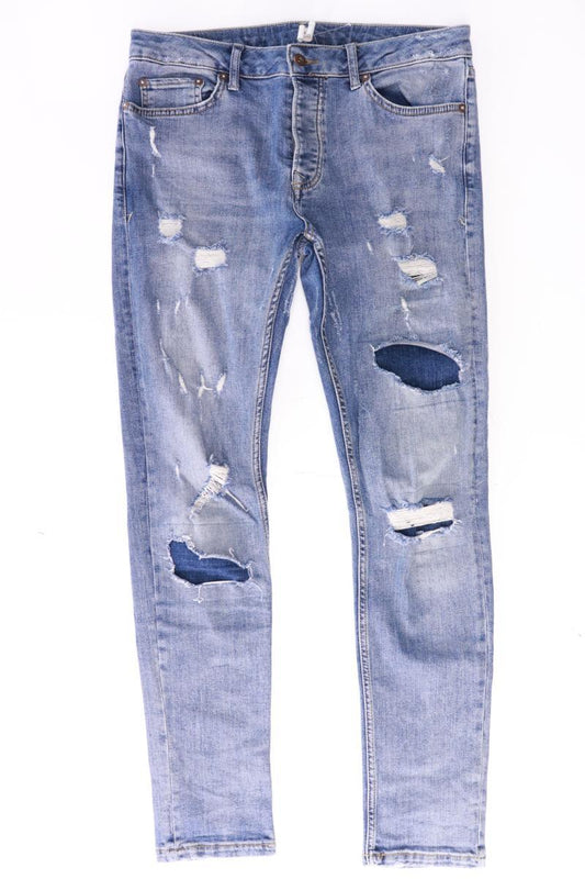 Topman Skinny Jeans für Herren Gr. W32/L32 blau aus Baumwolle