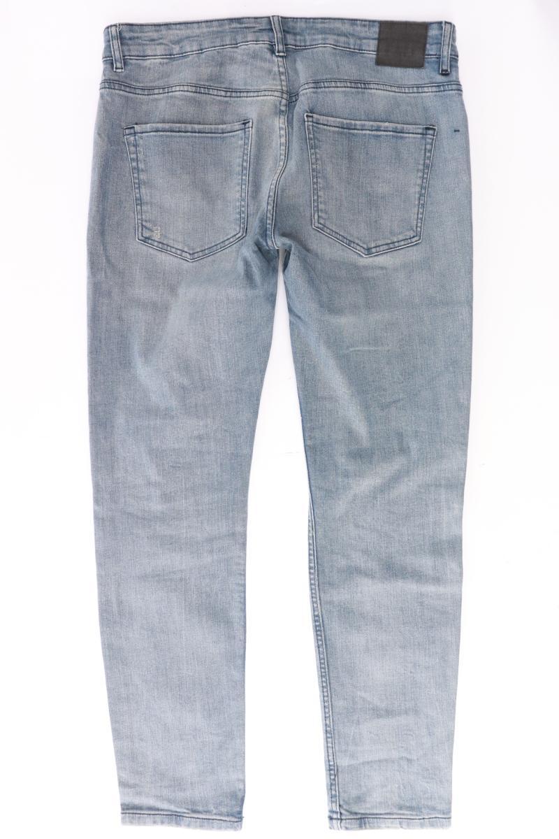 Bershka Skinny Jeans für Herren Gr. 42 blau aus Baumwolle