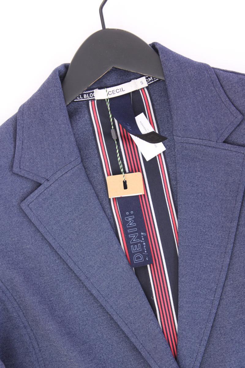 Cecil Jerseyblazer Gr. S neu mit Etikett blau aus Viskose